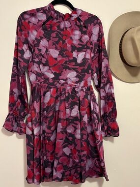 Ted Baker Sammieh High Neck Fit and Flare Mini Dress